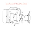 thumbnail image 5 of Global Link Classic Pro Travel Trailer Entrance Lock, White Powder Coat, 5 of 5