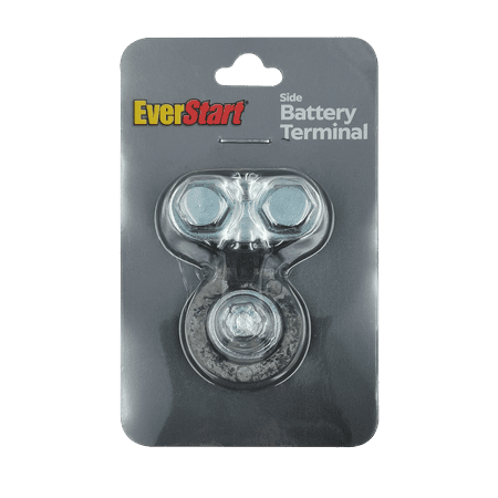 EverStart Auto Side Battery Terminal, Fit Positive and Negative Posts, Zinc Alloy Material