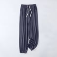thumbnail image 2 of Womens Pajama Pj Pants Lounge Bottoms Pajama Pants Women Soft Cotton Lounge Pants Comfy Casual Pajama Bottoms with Elastic Waistband Women's Pajama Pants for Women In Summer Thin Ruffled Home Pants L, 2 of 9