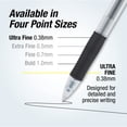 thumbnail image 5 of Pilot G2 Premium Retractable Gel Ink Pens, Ultra Fine Point, 0.38 mm, Black Ink, 2 Pack, 5 of 7