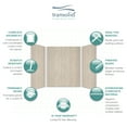 thumbnail image 3 of Transolid Ewk606072 Expressions 60" W X 60" D X 72" H Three Panel Shower Wall Kit -, 3 of 6