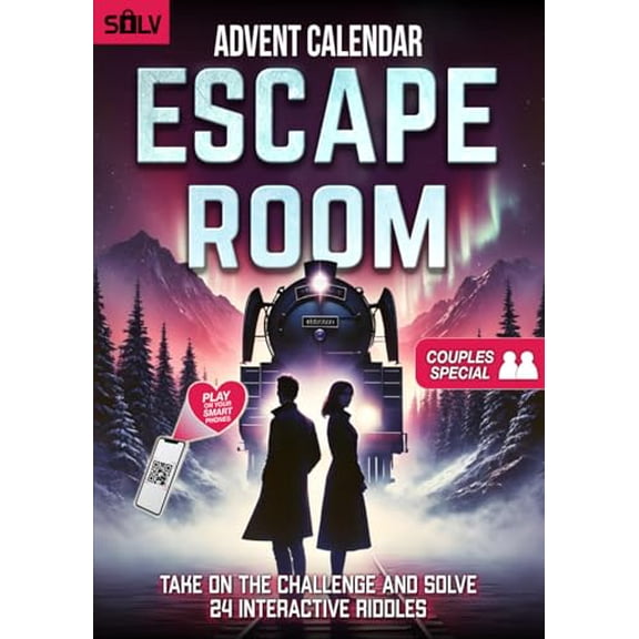 Pre-Owned The Escape Room Advent Calendar for Couples: 24 Days of Fun with Interactive Riddles to play Together (Book+App)