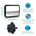 thumbnail image 4 of Shynerk Baby Car Mirror, Rear Facing Car Seat Mirror Safety for Infant Newborn, Baby Mirror with Wide Rearview & 360° Rotation, Shatterproof & Easy Assembled Crash Tested, 4 of 5