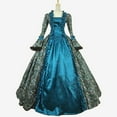 thumbnail image 2 of NMMUED Renaissance Dress Women Halloween Gifts for Women Victorian Dress for Women Maxi Dresses Renaissance Outfit Women Vintage Dress for Women Gothic Masquerade Dresses Sky Blue 4XL, 2 of 3