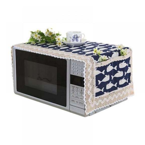 Microwave Oven Dustproof Cover Cotton Modern Simple Machine Protector Decorative