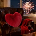 thumbnail image 4 of Heart Shaped Throw Pillow 15.74x11.81 Inch, Plush Sofa Cushion for Valentine's Day Gift, Wedding Home Decor, Soft Polyester Heart Pillow for Bedroom Living Room, Romantic Decorative Accent Pillow, 4 of 6