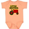 thumbnail image 3 of Inktastic Red Tractor Little Brother Boys Baby Bodysuit, 3 of 5