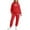 Red, variant on Women's Athletic Valentine's Day Sweatsuit - 2 Piece Funny Bow Graphic Hoodie Jogger Pants Outfit