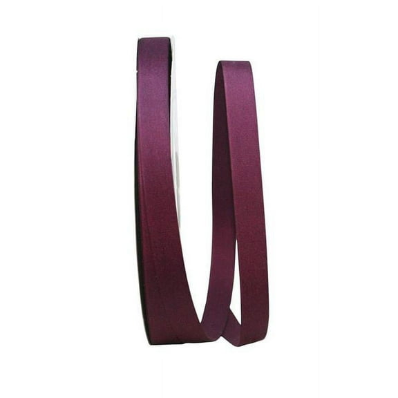 Reliant Ribbon - 4144-090-03C, Soliterra Taffeta Ribbon, Burgundy, 5/8 Inch, 100 Yards