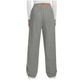 thumbnail image 4 of Womens Sweatpants Wide Leg Elastic Waist Workout Casual Baggy Pants High Waist with Pockets, 4 of 9