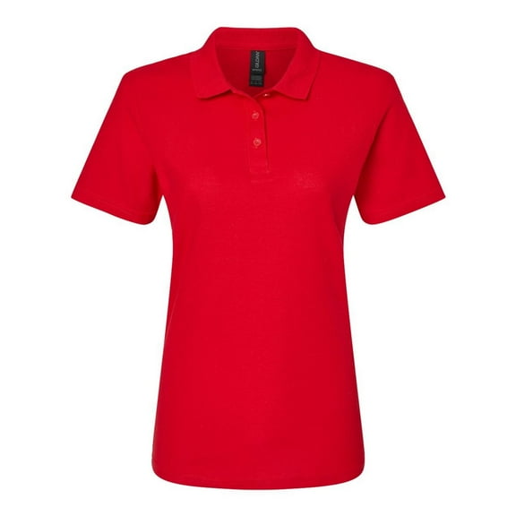 Gildan Womens Pique Soft Touch Polo Shirt