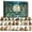 #04, variant on Christmas Tree Shaped Advent Calendar, 24-Day Holiday Countdown Wall Hanging with Festive Ornament Pieces, Decorate-the-Tree Christmas Calendar for Wall and Home Display