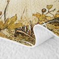 thumbnail image 5 of Erosebridal Hippie Fall Grain Twin Quilt Set, Boho Harvest Pumpkin Twin Coverlet Set for Boys Girls, Cream Rust Orange, 2pcs 1 Bedspread and 1 Pillowcase, 5 of 7