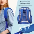 thumbnail image 4 of Mochila transparente PACKISM de 17 pulgadas, grande, para escuela, azul, 4 of 9