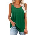thumbnail image 3 of Tank Tops Women Dressy Crew Neck Fashion Spring Summer Casual Sleeveless Top Tank Top, 3 of 8