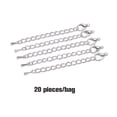 thumbnail image 2 of Youkk Bracelet Queue Lien Chaîne avec Fermoir Mode Bijoux Faire Résultats Bracelets Collier Rallonge Chaînes Argent, 2 of 6