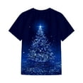 thumbnail image 5 of Gubotare Merry Christmas Shirts for Women Funny Christmas Tree Graphic Print Holiday T Shirts Merry Christmas Print Shirt (Blue,S), 5 of 7