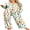 Geometric Shapes, variant on Women's Pajama Set Long Sleeve Top and Pants with Pockets Soft Lightweight Sleepwear Loungewear