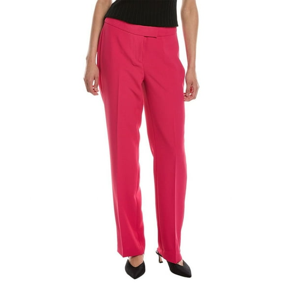 Anne Klein womens  Fly Front Extend Tab Ankle Pant, 2, Pink