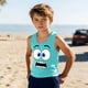 thumbnail image 2 of Niño Pequeño Niños Niños Camisola sin Mangas Suave Gradiente Impresión Moda Lindo para el Pageant Casa Boda Fiesta Casual, 2 of 8