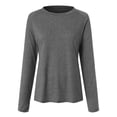 thumbnail image 6 of felwors Women's Long Sleeves Workout T Shirt Breathable Sports Running Yoga Tops Thumb Holes Grey, XL, 6 of 7