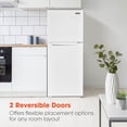 thumbnail image 5 of Magic Chef 10.1-cu. ft. Refrigerator with Top Freezer in White, 5 of 11
