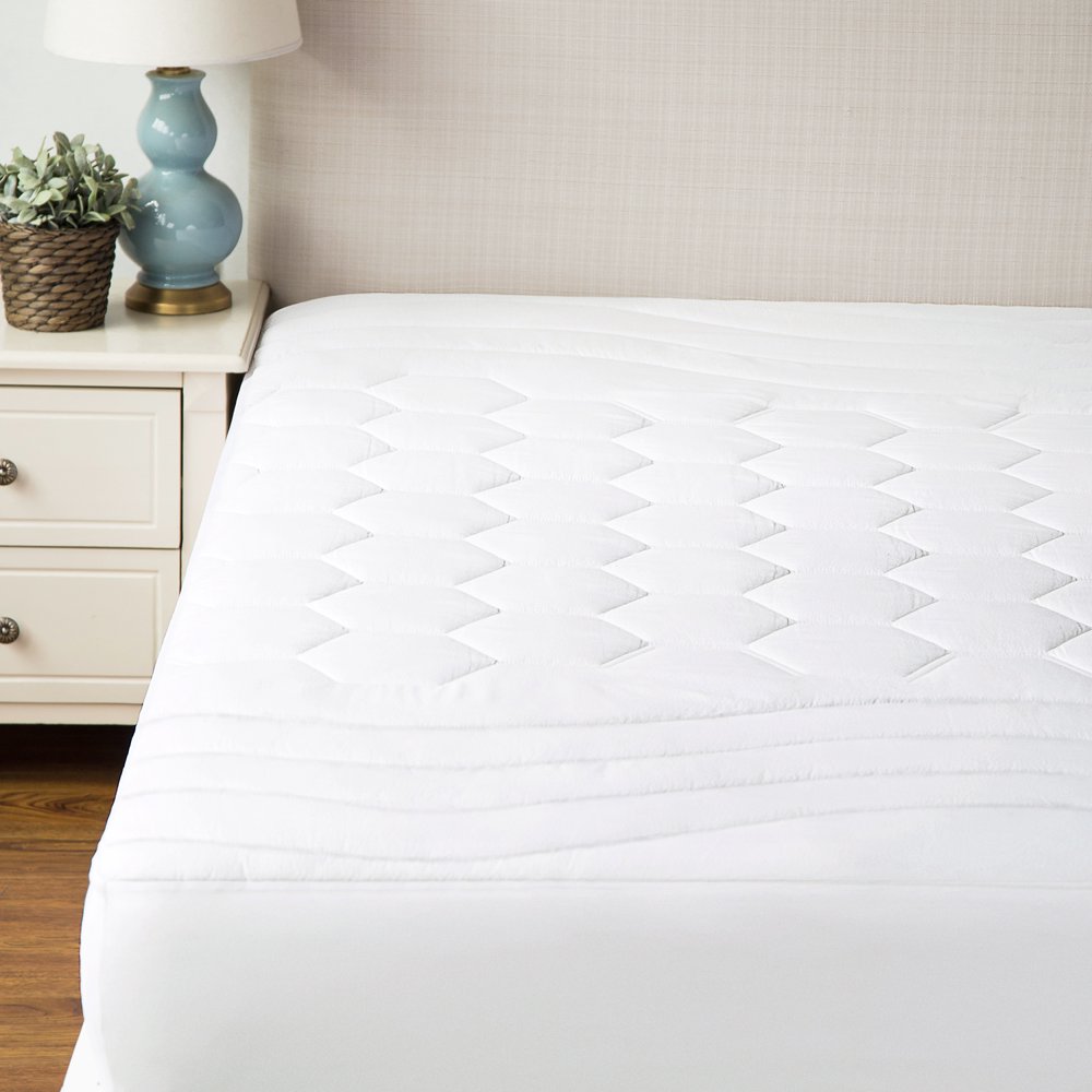 Bedsure Hypoallergenic Antibacterial Quilted Mattress Pad Ultra Soft