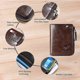 thumbnail image 4 of Mens Wallet, RFID Blocking Slim Flip Wallets, Credit Card Holder, Leather Zipper Wallets for Men,Holds up to 14 Cards,Credit Card Slots,etc. Brown, 4 of 5