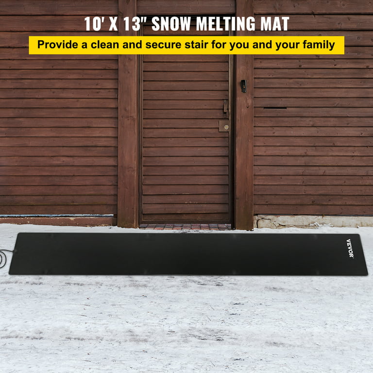 Snow Melting Mat, 2ft x 3ft Heated Walkway Mat, 110V Snow and Ice Melting  Mat, PVC
