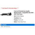 thumbnail image 2 of Front Left Outside Door Handle Reinforcement - Compatible with 2002 - 2007 Ford Focus 2003 2004 2005 2006, 2 of 2