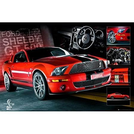 Shelby Gt500 Lamp - Ford Mustang - Poster (Shelby GT500 Cobra - Easton Chang Cars) (Size: 36