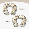 thumbnail image 3 of Xecao Birds And Flowers Print Memory Foam Cervical Neck Pillow Versatile U-Shaped Pillows for Home,Office,Camping,Travelling,Soft Washable Cover, 3 of 8