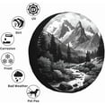 thumbnail image 4 of Spare Tire Cover Abstract Moon Mountain Tree Landscape Wheel Covers Weatherproof Universal Wheel Protectors for Rv SUV Camper Travel Trailer, 4 of 10
