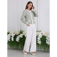 thumbnail image 3 of DARING DIVA Women's Casual Long Sleeve Knit Ribbed Cardigan Sweaters M Grey, 3 of 6