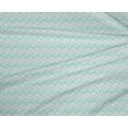 thumbnail image 4 of oneOone Polyester Lycra Aqua Blue Fabric Chevron Geometric Craft Projects Decor Fabric Printed by The Yard 56 Inch Wide, 4 of 4