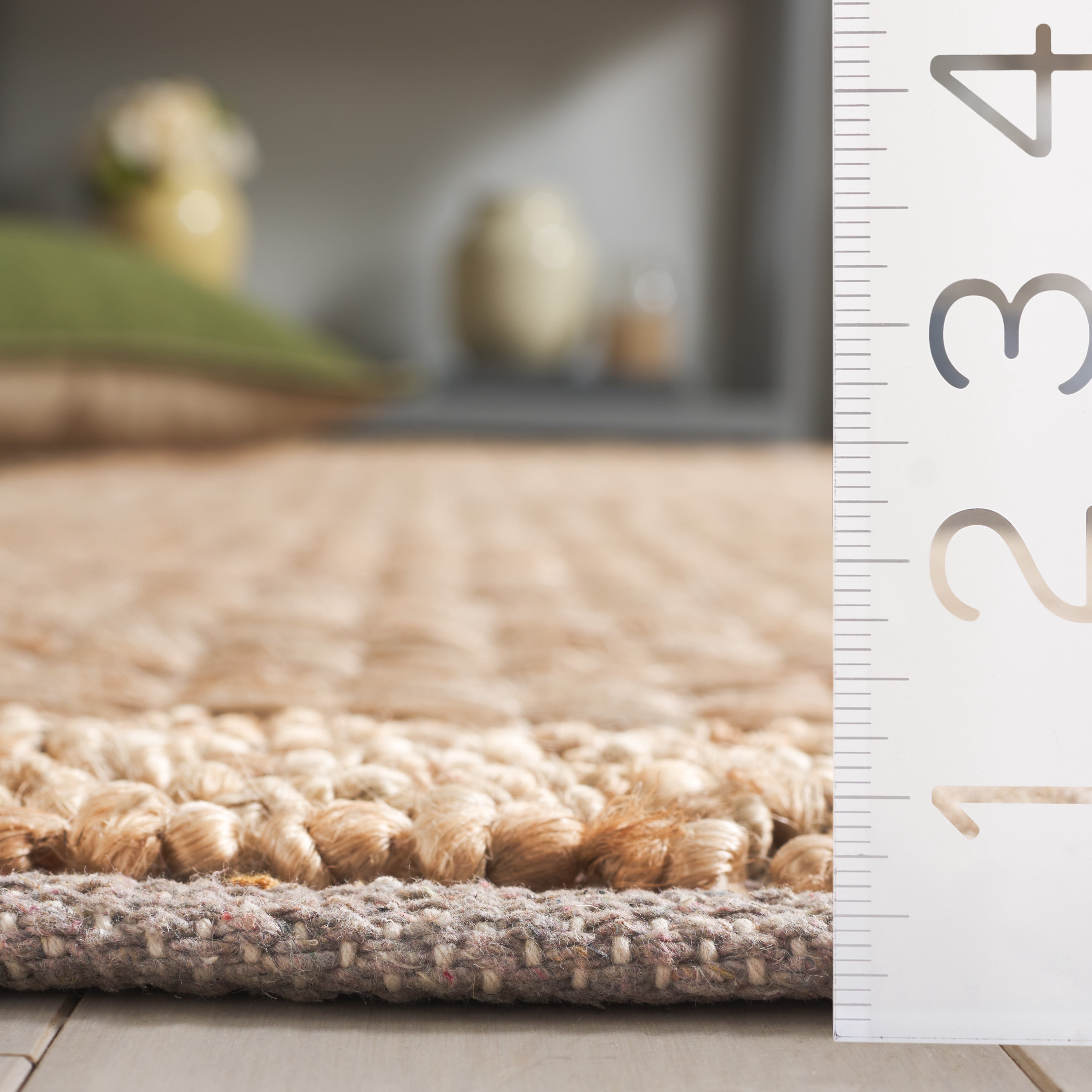 SAFAVIEH Natural Fiber Noweel Solid Area Rug, Natural, 4' x 6'