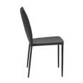 thumbnail image 4 of Set of Two Premium All Black Stacking Dining Chairs, 4 of 7