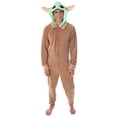 thumbnail image 7 of Star Wars Adult Unisex Baby Yoda The Child Costume One-Piece Union Suit Pajama Onesie For Men And Women, 7 of 7
