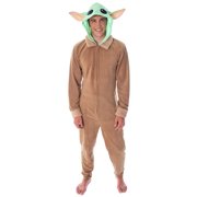 Star Wars Adult Unisex Baby Yoda The Child Costume One-Piece Union Suit Pajama Onesie For Men And Women