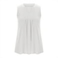 thumbnail image 6 of Diufon Womens Tank Tops Plus Size V Neck Sleeveless Summer Shirts Dressy Casual Blouses Loose Pleated Tees, 6 of 8