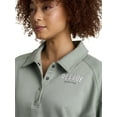 thumbnail image 4 of Reebok Women's All Seasons Oversize Polo Sweatshirt, Sizes XS–4X, 4 of 7