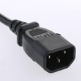 thumbnail image 3 of C14 A C5 Cable De Enchufe De Alimentación Cable Adaptador IEC 320 Conector De 3 Clavijas (paquete De 1) Sunnimix cable de extensión de energía, 3 of 8