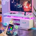 thumbnail image 4 of TV Stand with LED Lights for TVs up to 65 Inch TV Console Storage Cabinet Entertainment Center, 4 of 11