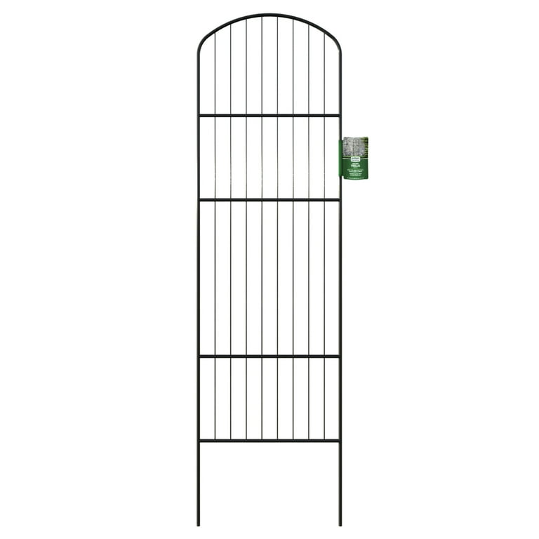 2 pack) Expert Gardener 72in H x 20.5in W Black Powder-Coated