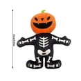 thumbnail image 3 of YujiCraft Halloween Pumpkin Head Plush Toy with Sound, Spooky Talking Jack-o-Lantern for Halloween Party Decor,A, 3 of 6