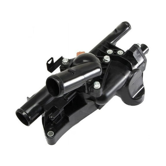 Coolant Water Outlet Housing Kit with Thermostat - Compatible with 2008 - 2010 Hyundai Sonata 2.4L 4-Cylinder 2009