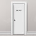 thumbnail image 5 of Uxcell 9"x3" Señal Privada Acrílica Autoadhesiva para Puerta, Cartel de Montaje en Pared, Blanco, Paquete de 2, 5 of 5