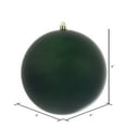 thumbnail image 2 of Vickerman 4" Midnight Green Matte Ball Ornament, 6 per Bag, 2 of 5