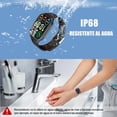 thumbnail image 4 of Reloj Deportivo Inteligente con Bluetooth,2,01 Pulgadas Reloj Inteligente Resistente Al agua con Monitor de Frecuencia Cardíaca para Mujeres y Hombres,Podómetro,Compatible con iOS, Android. (Negro), 4 of 5