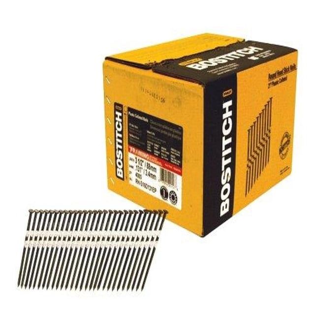 Framing Nails BOSTITCH, cabeza redonda, 21 grados, paquete de 4000